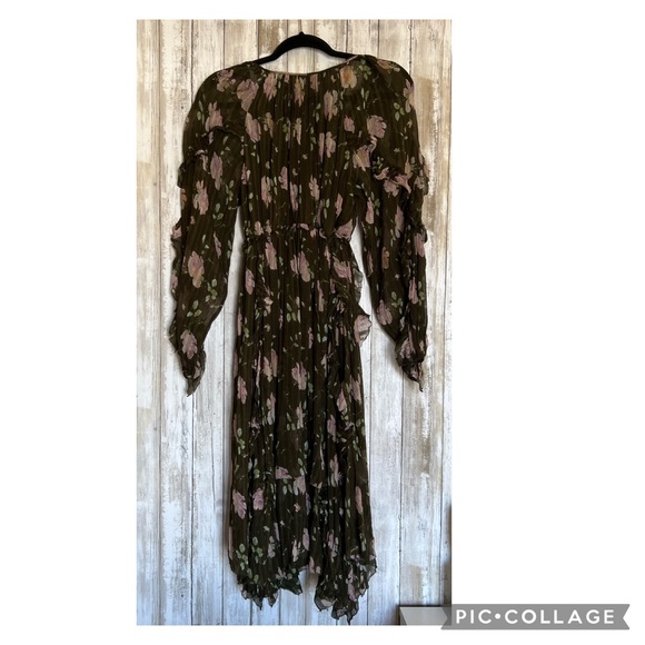 Ulla Johnson Lorelei Floral Ruffle Midi Dress - Picture 3 of 9